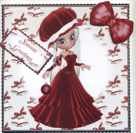 Christmas Cutie 8x8 Topper by Susan Cummings