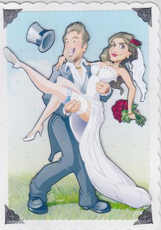 Just Married A4 by Susan Cummings