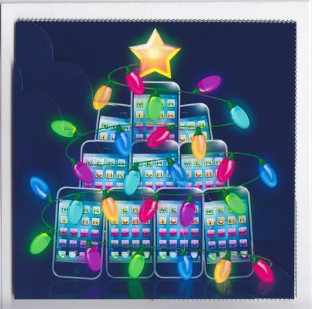 8 x 8 Christmas Smart Phone Kit with Scalloped Corners by Susan Cummings