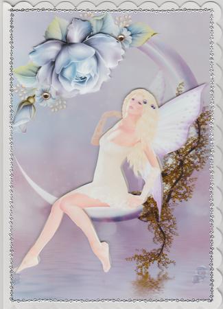 Fairy Moonbeam Wishes Decoupage by Susan Cummings