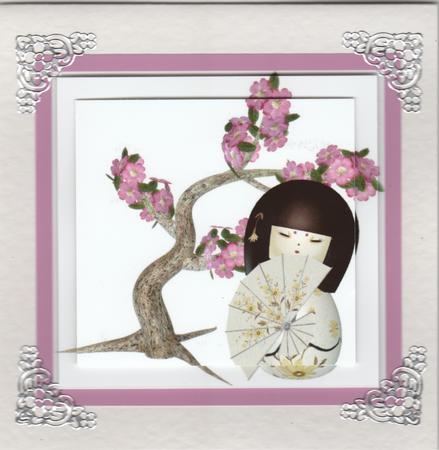 Oriental Doll (white) Pyramid by Susan Cummings
