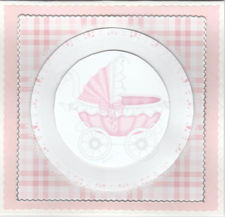 Baby Girl Carriage Circle Pyramid by Susan Cummings