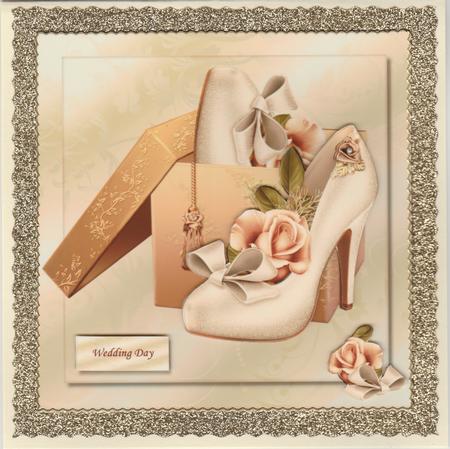 Gift Box Wedding Shoes by Susan Cummings