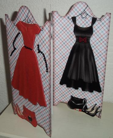 Fashion Dilemmas Screen Shaped Tri Fold Card Kit by Susan Cummings