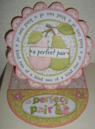 A Perfect Pair Scalloped Plate Easel Card Kit by Susan Cummings