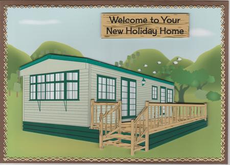 Static Caravan Decoupage by Susan Cummings