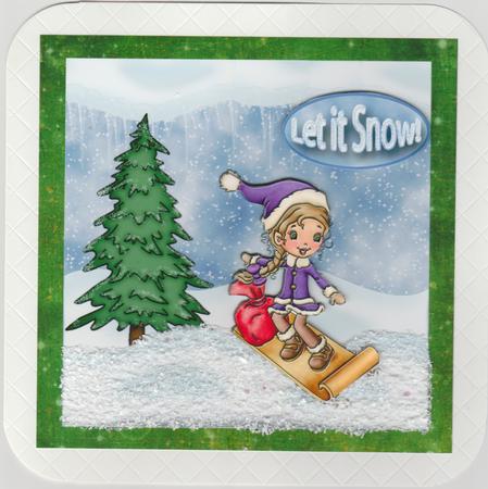 Let It Snow Scene by Susan Cummings