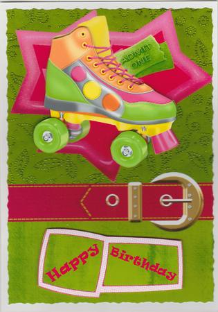 Skate Card Front by Susan Cummings