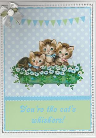 Cute Kittens in the Flowers Toppers by Susan Cummings