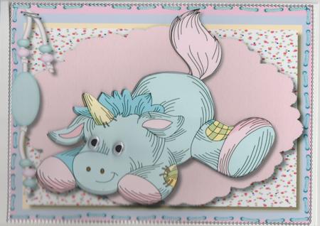 Lovely Unisex 1st and 2nd Birthday Card  by Susan Cummings