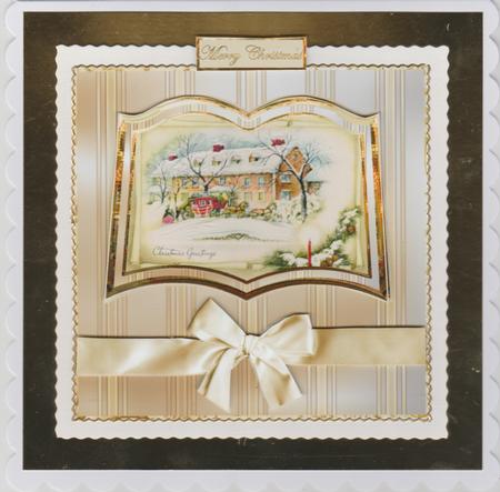 Vintage Christmas Coach and Horses by Susan Cummings