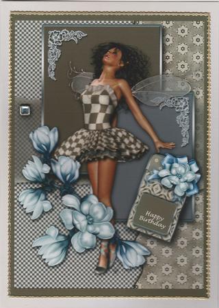 Hannah Faerie Taupe Kit 6 Pages Including Decoupage Step by Step by Susan Cummings