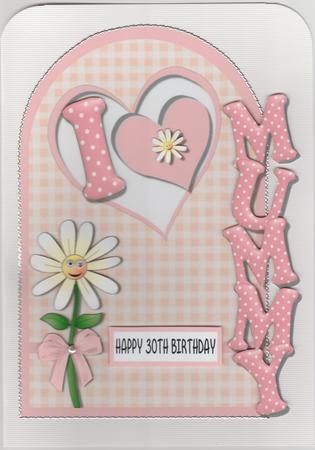 I Love Mummy Over the Side with Decoupage by Susan Cummings