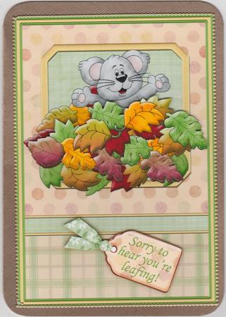 Sorry You're Leafing Topper & Decoupage by Susan Cummings