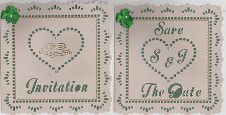 Wedding Hearts Invites Save The Date And Thankyou by Susan Cummings