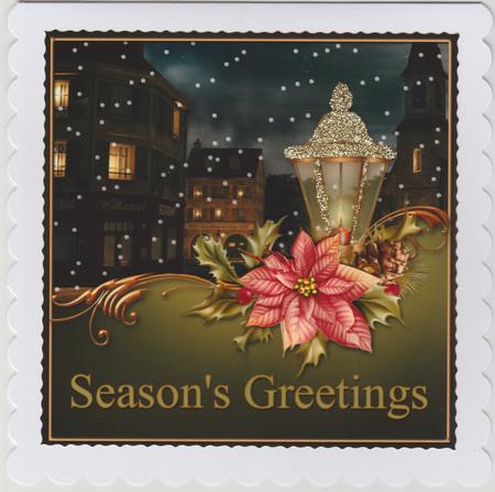 Christmas Lamplight Topper by Susan Cummings