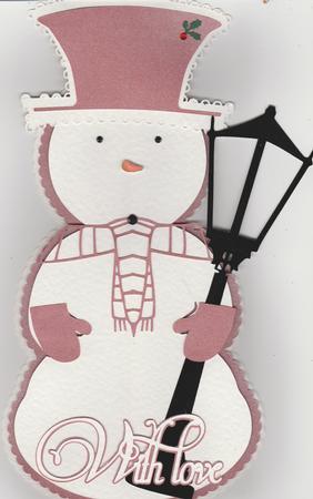 Snowman Card by Susan Cummings