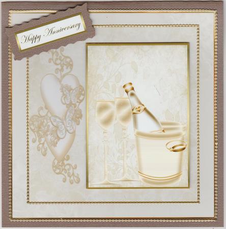 Celebrate an Anniversary Card with Decoupage by Susan Cummings