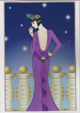 Art Deco Girl 2 by Susan Cummings