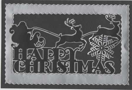 Happy Christmas From Santa Card Blank by Susan Cummings