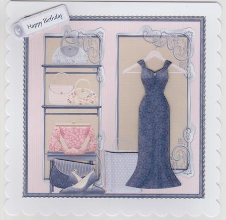 A New Outfit Card with Decoupage by Susan Cummings