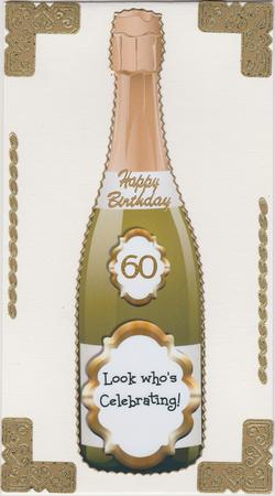 Look Who's Celebrating - Large Dl Shaped Novelty Topper by Susan Cummings