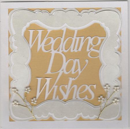Faux Embossed Wedding Card No 1 multi formats added  by Susan Cummings
