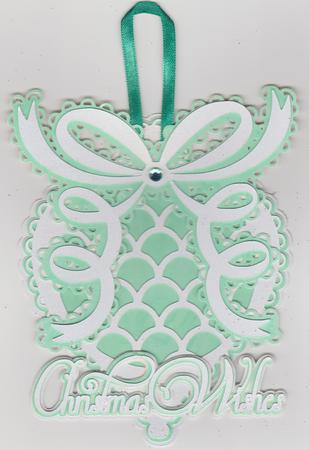 Scalloped Layered Fancy Bauble Topper Only by Susan Cummings