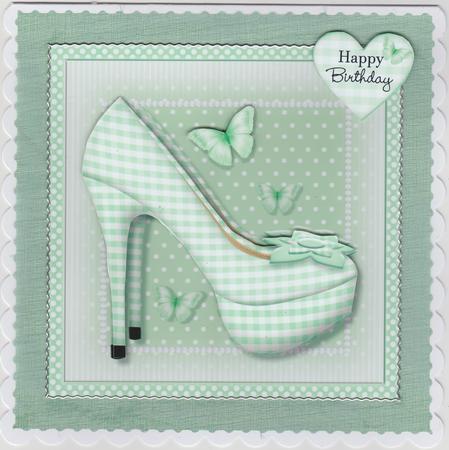 Green Gingham Shoes Mini Kit by Susan Cummings