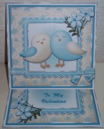 Love Birds Large Easel Card Kit by Susan Cummings