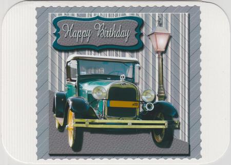 Old Car - Male Birthday by Susan Cummings