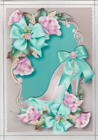 The Tiffany Rose Birthday Shoe by Susan Cummings