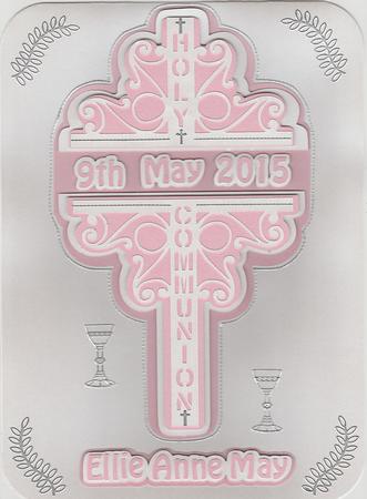 Holy Communion Decorative Cross No 2 For Vinyl And Card by Susan Cummings