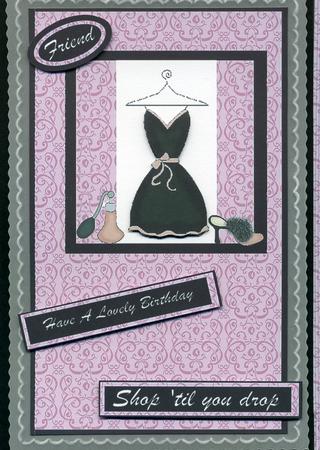 Shop 'til You Drop Card Front by Susan Cummings