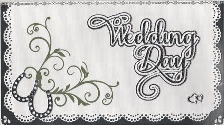 Wedding Card with Flourish - Card Box Included by Susan Cummings