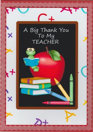 A Big Thank You to My Teacher by Susan Cummings