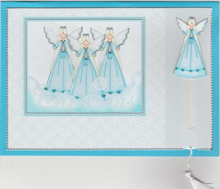 Moveable Angel Christmas Card by Susan Cummings