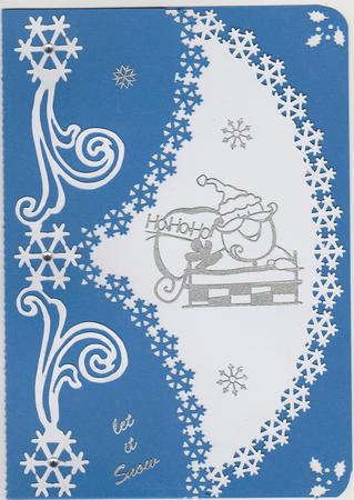 Snowflake Edge Card 2  by Susan Cummings