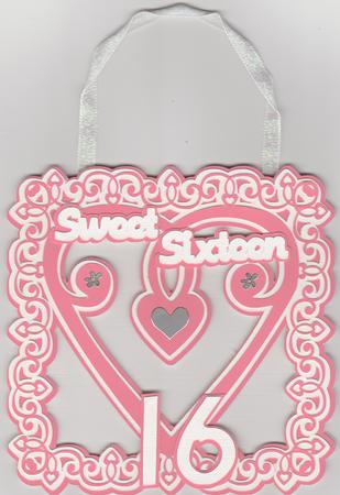Sweet Sixteen Birthday Topper by Susan Cummings