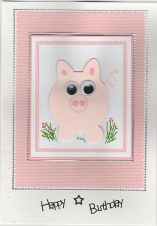 Cute Pig Step by Step Decoupage Design Sheet Featured Gallery Photo