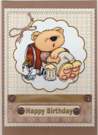 Birthday Beer Bear by Susan Cummings