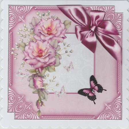 Roses Lace and Butterflies by Susan Cummings
