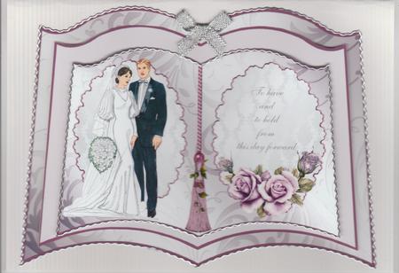 Wedding Couple Easel Book by Susan Cummings