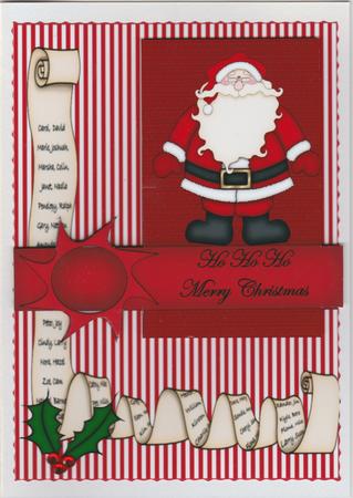 Red and White Santa Delight by Susan Cummings