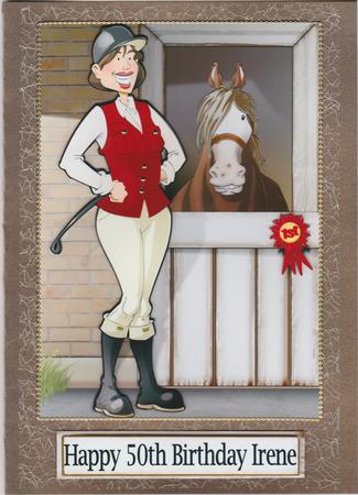 Horse Rider Lady Red by Susan Cummings