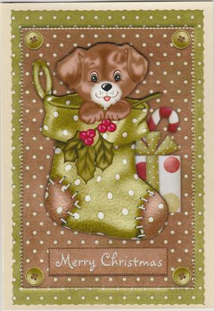 Christmas Pup by Susan Cummings