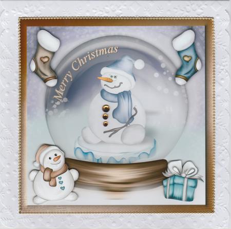 Snowman Snow Globe by Susan Cummings