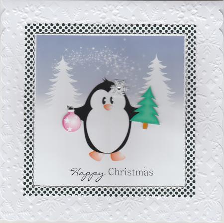 Penguin with Tree by Susan Cummings