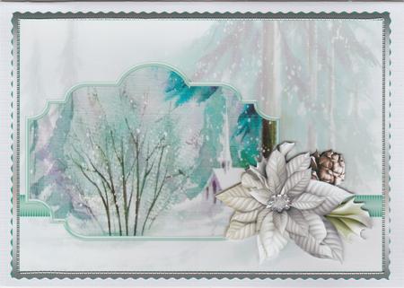 Vintage Christmas and Silver Poinsettias by Susan Cummings