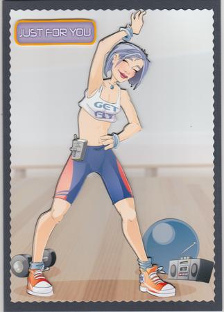 Get Fit Dudess Purple by Susan Cummings